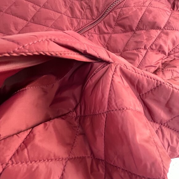 Lands' End Womens Quilted Vest XL Red Full-Zip Pockets Packable Outdoor NWOT - Picture 6 of 9